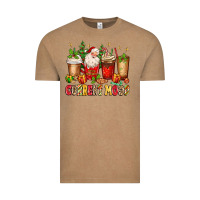 Vintage Coffee Christmas Santa coffee cups current mood Vintage Tee - MaliasSmallBusiness