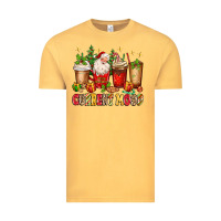 Vintage Mustard Christmas Santa coffee cups current mood Vintage Tee - MaliasSmallBusiness