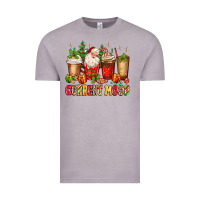 Vintage Zinc Christmas Santa coffee cups current mood Vintage Tee - MaliasSmallBusiness