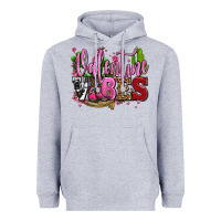 Heather Grey valentine vibes with cowgirl boots olivia Heavyweight Hoodie - OliviaCreatesArt