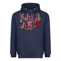 Navy valentine vibes with cowgirl boots olivia Heavyweight Hoodie - OliviaCreatesArt
