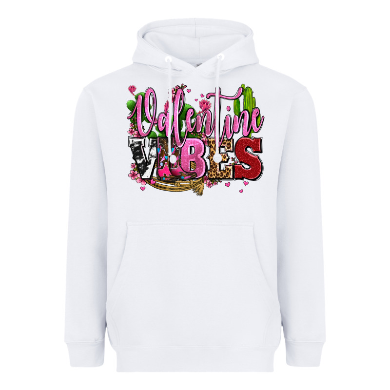 Valentine Vibes With Cowgirl Boots Olivia Heavyweight Hoodie by OliviaCreatesArt | Teevron