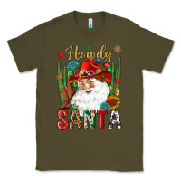 Army Green Howdy Santa Classic Tee - NancyCooperArtShop
