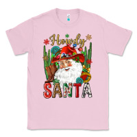 Bubblegum Pink Howdy Santa Classic Tee - NancyCooperArtShop