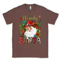 Chestnut Howdy Santa Classic Tee - NancyCooperArtShop