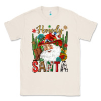 Natural Howdy Santa Classic Tee - NancyCooperArtShop