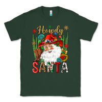 Sports Green Howdy Santa Classic Tee - NancyCooperArtShop