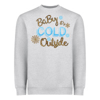 Heather Grey Baby It s Cold Outside Heavyweight Sweatshirt - Bettercallsaul
