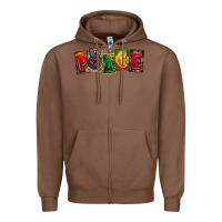 Chestnut peace juneteenth Zipper Hoodie - CowGirlArtShop