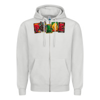 Dove Grey peace juneteenth Zipper Hoodie - CowGirlArtShop