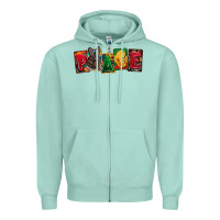 Seafoam peace juneteenth Zipper Hoodie - CowGirlArtShop
