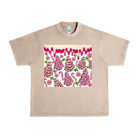 French Oak pink christmas tree cakes Urban Heavy Tee - MaliasSmallBusiness