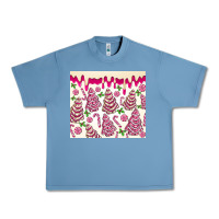 Pebble Blue pink christmas tree cakes Urban Heavy Tee - MaliasSmallBusiness
