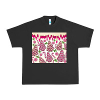 Pigment Black pink christmas tree cakes Urban Heavy Tee - MaliasSmallBusiness