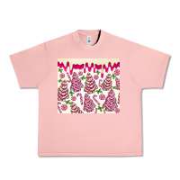 Salmon pink christmas tree cakes Urban Heavy Tee - MaliasSmallBusiness