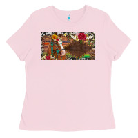Bubblegum Pink western turquoise gemstone horse cowhide leopard floral background lic Ladies Tee - Artiststas