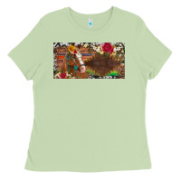 Matcha western turquoise gemstone horse cowhide leopard floral background lic Ladies Tee - Artiststas