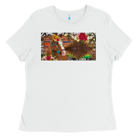 White western turquoise gemstone horse cowhide leopard floral background lic Ladies Tee - Artiststas