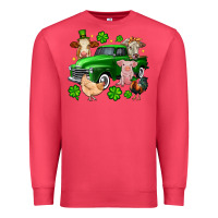 Cardinal St. Patrick's farm animal truck Premium Sweatshirt - OliviaCreatesArt