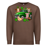 Chestnut St. Patrick's farm animal truck Premium Sweatshirt - OliviaCreatesArt