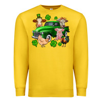 Lemon St. Patrick's farm animal truck Premium Sweatshirt - OliviaCreatesArt