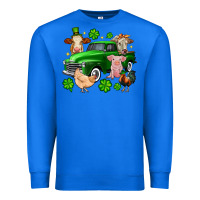 True Royal St. Patrick's farm animal truck Premium Sweatshirt - OliviaCreatesArt