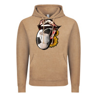 Vintage Coffee Soccer Tongue Vintage Hoodie - Jasminsmagicworld
