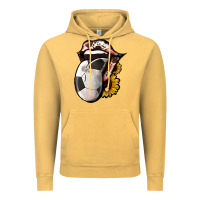 Vintage Mustard Soccer Tongue Vintage Hoodie - Jasminsmagicworld