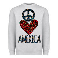 Peace Love America Heavyweight Sweatshirt | Teevron