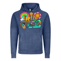 Vintage Denim hello sixth grade Vintage Hoodie - NancyCooperArtShop