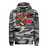 Slate Camo Football mom red and blue team color mother's day Premium Hoodie - HowdyJamesFarm