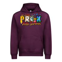 Mauve Wine So Long Pre K Hello Summer Urban Hoodie - CowhideDigitalArt