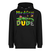 Black mardi gras dude alligator olivia Heavyweight Hoodie - OliviaCreatesArt