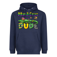 Navy mardi gras dude alligator olivia Heavyweight Hoodie - OliviaCreatesArt
