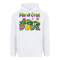 White mardi gras dude alligator olivia Heavyweight Hoodie - OliviaCreatesArt