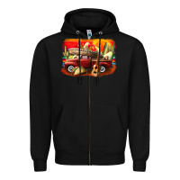 Black mexican cinco de mayo truck Zipper Hoodie - CowGirlArtShop