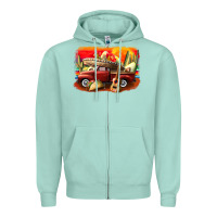 Seafoam mexican cinco de mayo truck Zipper Hoodie - CowGirlArtShop