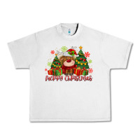 Lunar Rock merry christmas reindeer Urban Heavy Tee - MaliasSmallBusiness