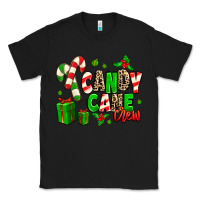 Black Candy Cane Crew Classic Tee - MaliasSmallBusiness