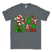 Charcoal Heather Candy Cane Crew Classic Tee - MaliasSmallBusiness
