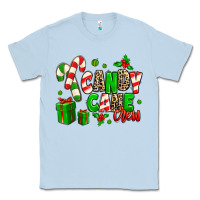 Dusty Blue Candy Cane Crew Classic Tee - MaliasSmallBusiness