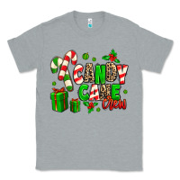 Heather Grey Candy Cane Crew Classic Tee - MaliasSmallBusiness