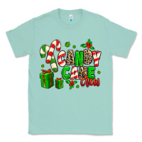 Seafoam Candy Cane Crew Classic Tee - MaliasSmallBusiness