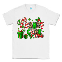 White Candy Cane Crew Classic Tee - MaliasSmallBusiness
