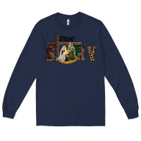 Navy true story holy family Long Sleeve Tee - RanaPortraitStore