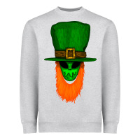 Heather Grey St. Patrick' Day Gnome Heavyweight Sweatshirt - Bettercallsaul