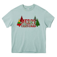 Arona merry christmas glitter plaid trees Heavy Core Tee - AdoDesignShop