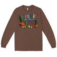 Chestnut Merry Christmas Long Sleeve Tee - SublimationCraftShop