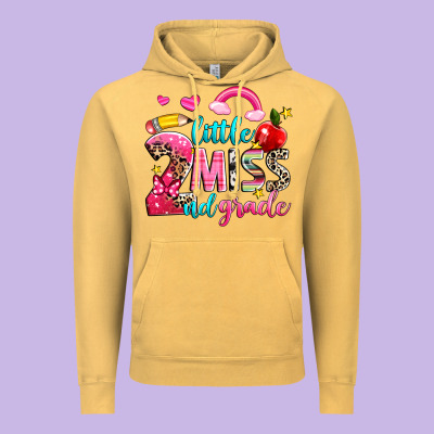 Little Miss Second Grade Vintage Hoodie Designed By Nancycooperartshop