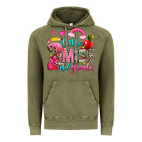 Vintage Olive little miss second grade Vintage Hoodie - NancyCooperArtShop